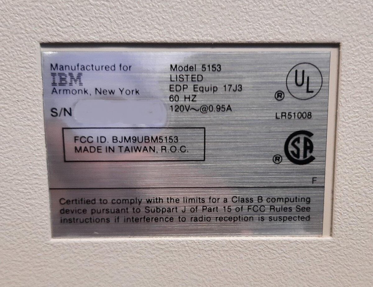 IBM 5153 Colour Monitor CGA - photo 3