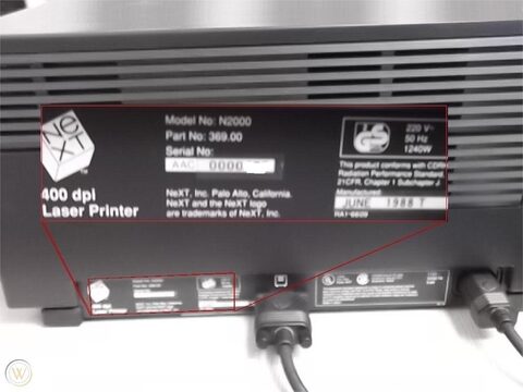 Next 400 dpi Laser Printer Model N2000